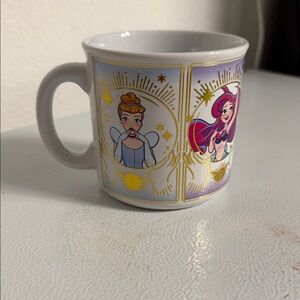 Disney Mug with Princess Design - White and Purple